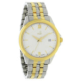 Xylys Swiss Analog with Date Two Toned Stainless Steel Strap White Dial Watch For Men 40020bm01e