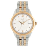 Xylys Swiss Analog with Date Two Toned White Dial Watch For Men - 40020KM01E