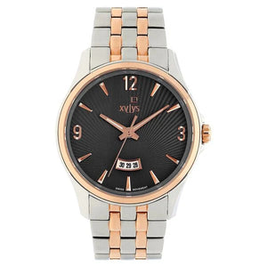 Xylys Quartz Analog with Date Grey Dial Two Toned Stainless Steel Strap Watch For Men 40025km01e - KRISHNA WATCH COMPANY