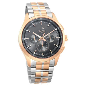 Xylys Multifunction Grey Dial Two Toned Stainless Steel Strap Watch For Men 40035km01e - KRISHNA WATCH COMPANY