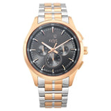 Xylys Multifunction Grey Dial Two Toned Stainless Steel Strap Watch For Men 40035km01e