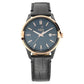 Xylys Swiss Analog Leather Strap Black Dial Watch for Men 40048kl02e