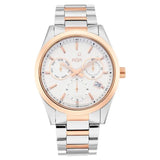 Xylys Swiss Multifunction Two Toned Stainless Steel Strap White Dial Watch For Men 40052km01e