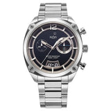 Xylys Swiss Chronograph Silver Stainless Steel Strap Blue Dial Watch For Men 40055sm01e