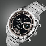 Xylys Swiss Chronograph Silver Stainless Steel Strap Blue Dial Watch For Men 40055sm01e