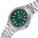 Xylys Integra Swiss Analog Stainless Steel Green Dial Watch for Men - NT40058SM02E
