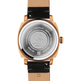 Xylys Quartz Analog Green Dial Black Leather Strap Watch For Men 40065kl02e