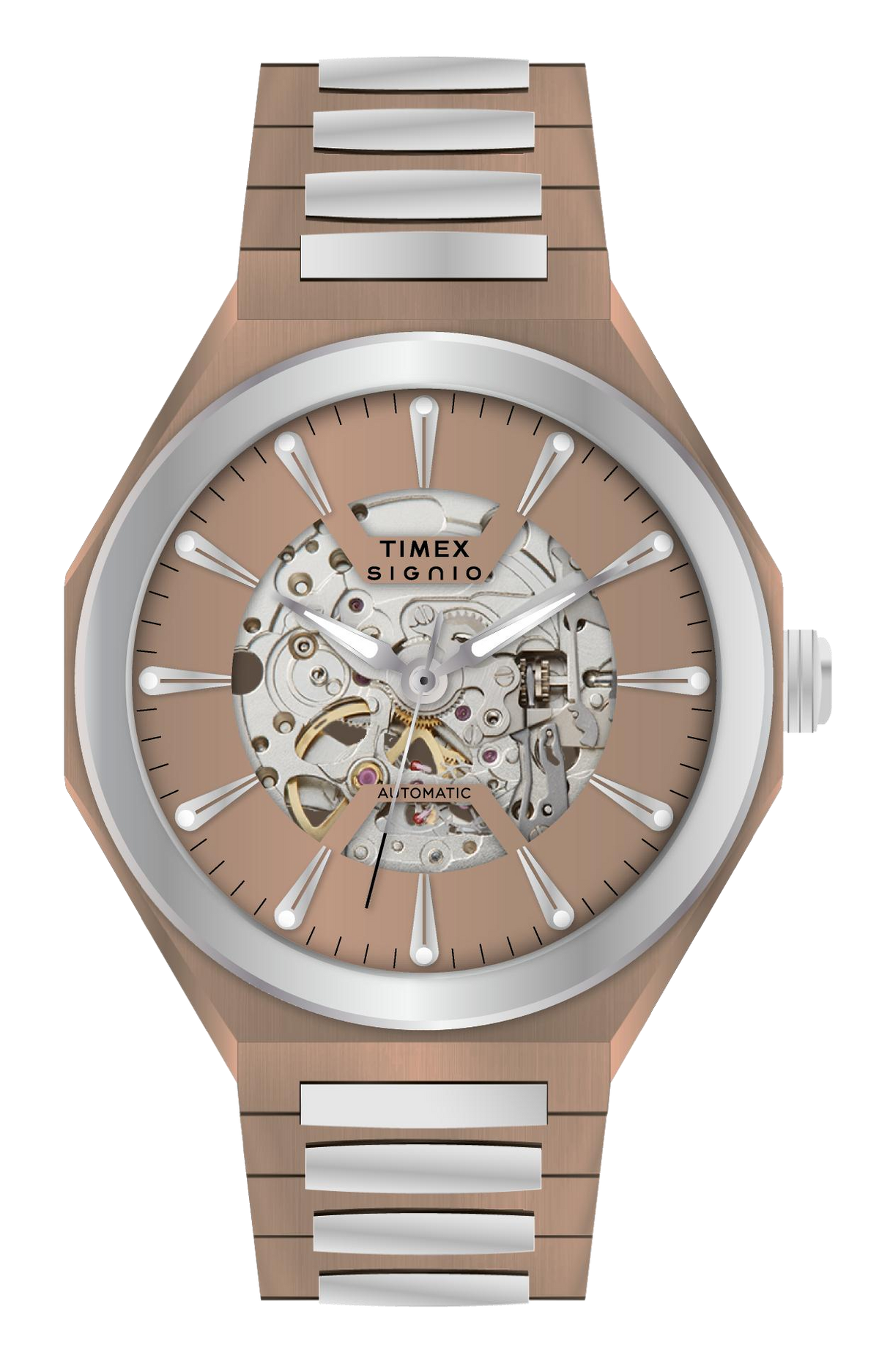 Timex Signio Stratos Coffee Dial Watch TWEG33901 - KRISHNA WATCH COMPANY