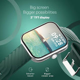 Noise Newly Launched ColorFit Spark with Massive 2" HD Display, Bluetooth Calling, 150+ Watch Faces, 100+ Sports Modes, 7 Days Battery Life Smart Watch for Men and Women - ( Green )