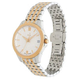 Xylys Swiss Analog with Date Two Toned Stainless Steel Strap White Dial Watch for Women 45012km01e