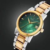 Xylys Ethereum Swiss Analog Stainless Steel Green Dial Watch for Women 45021bm01e