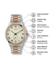 Timex Men Beige Round Analog Brass Dial Watch- TWTG10008 - KRISHNA WATCH COMPANY