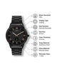 Timex Men Black Round Analog Brass Dial Watch- TWTG10009 - KRISHNA WATCH COMPANY
