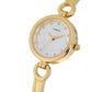 Timex Women White Round Analog Brass Dial Watch- TWEL11435
