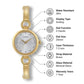 Timex Women White Round Analog Brass Dial Watch- TWEL11435