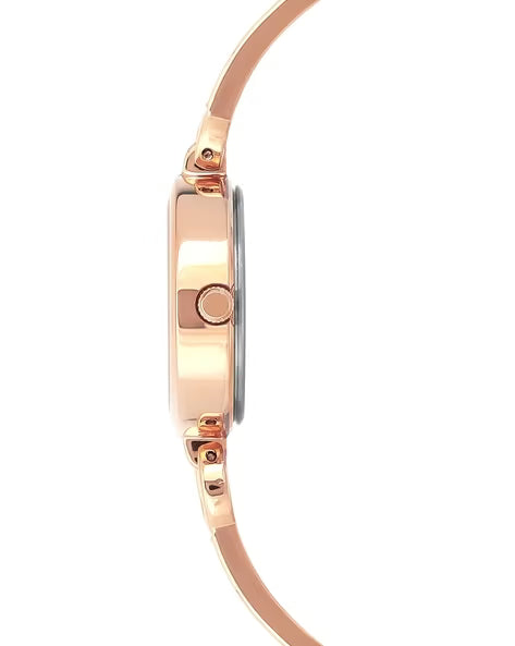 Timex Women Maroon Round Analog Brass Dial Watch - TWEL11437