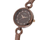 Timex Women Brown Round Analog Brass Dial Watch TWEL11438