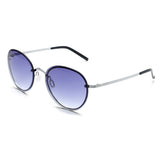 Scott Sunglasses Gradient Blue Lens Round Sunglass Silver Frame -SC 2531C2