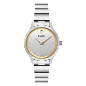 TIMEX Silver Round Dial Analog Womens Watch - TWTL13700 - KRISHNA WATCH COMPANY