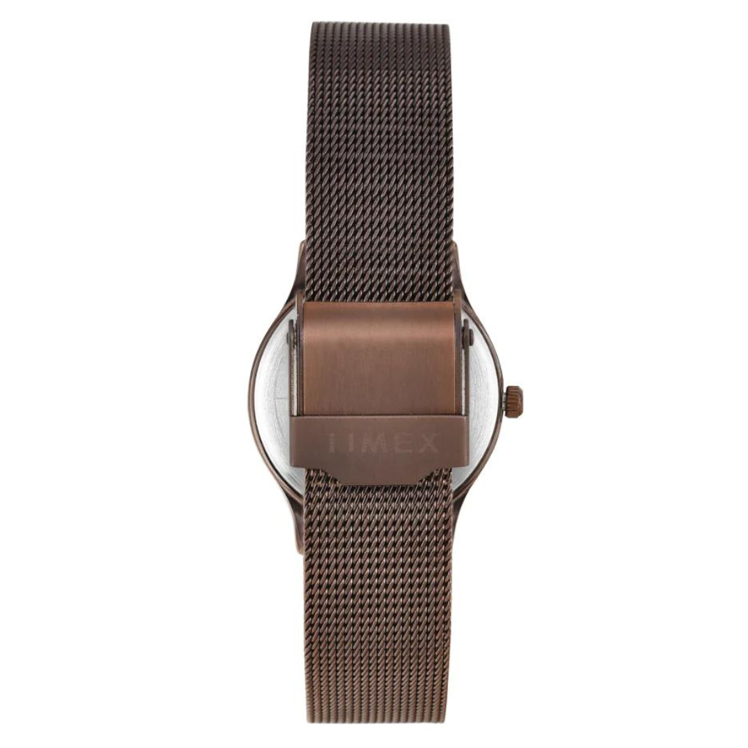 Timex Women Brown Round Analog Dial Watch- TW0TL8718
