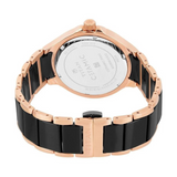 Titan Quartz Multifunction Black Dial Stainless Steel & Ceramic Strap Watch for Men 90089KD02