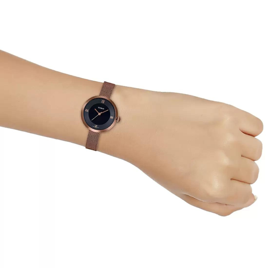 CASIO Rose Gold Analog - Women's Watch LTP-E154MR-1ADF (A1853)