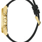 GUESS Mens Black Gold Tone Analog Watch GW0791G3