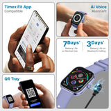 Timex iConnect Arc 2.01 inches (5.1 cm) Display with BT Calling Smartwatch For Unisex - TWIXW1403T - KRISHNA WATCH COMPANY