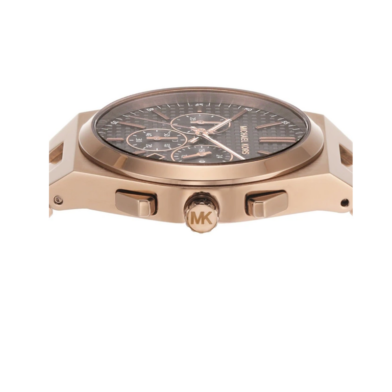 Michael Kors Oversized Lennox Beige Gold-Tone Watch MK9119 - KRISHNA WATCH COMPANY