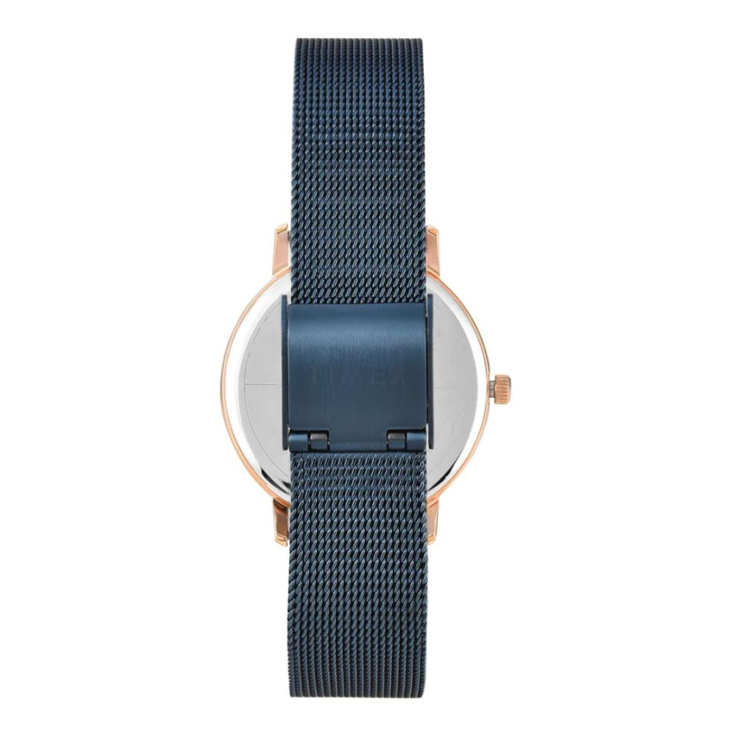 Timex Women Black Round Analog Dial Watch- TWEL15611