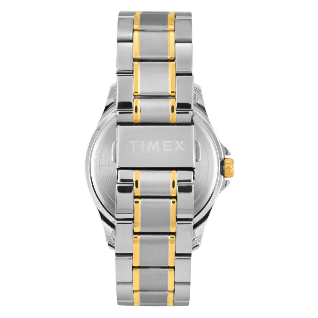 Timex Men Silver Round Analog Dial Watch- TW000X134