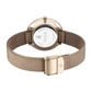 Titan Slimline Quartz Analog Pink Dial Rose Gold Stainless Steel Strap Watch for Women 95182WM01