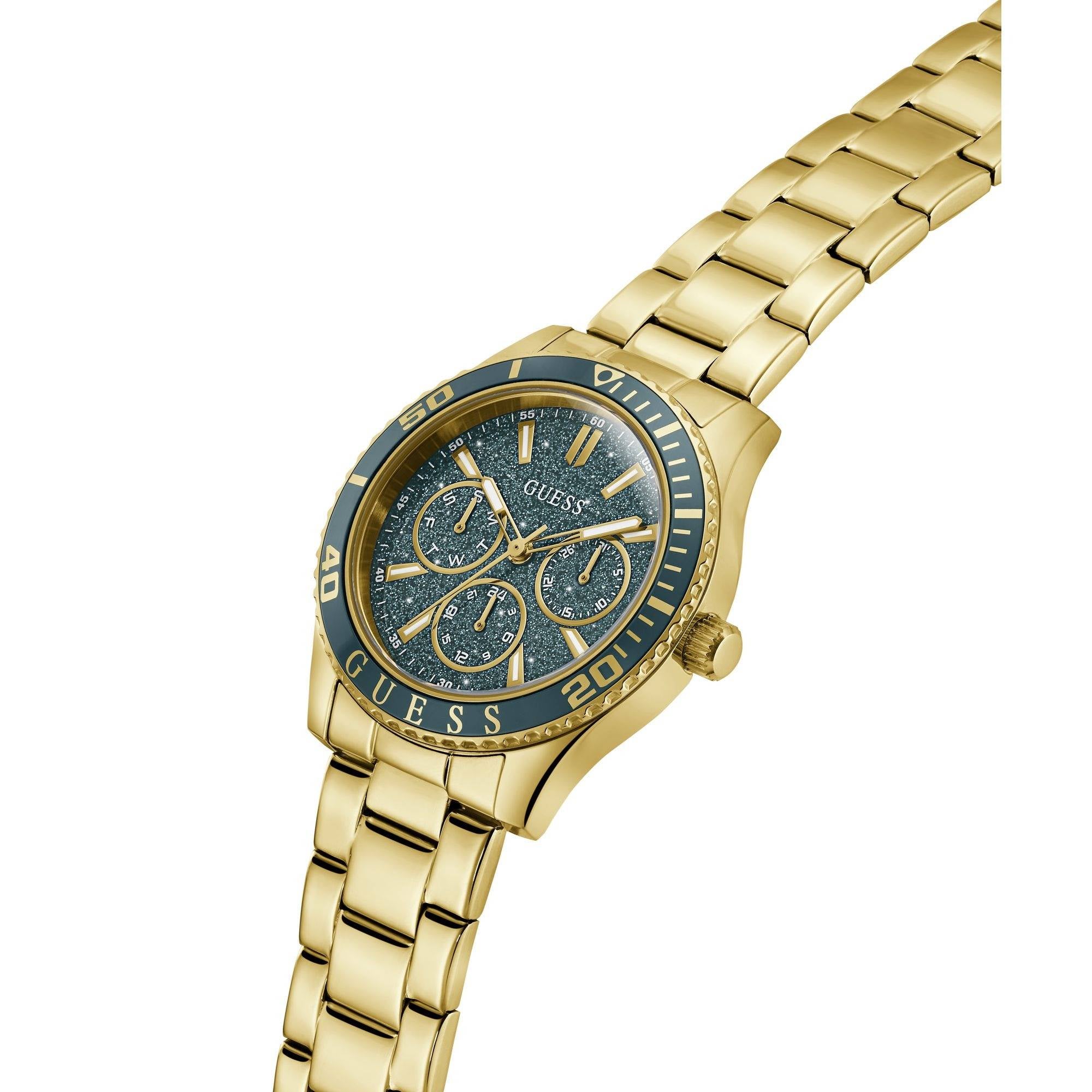 Guess Ladies Teal Dial Analog Women Watch - GW1035L2 - KRISHNA WATCH COMPANY