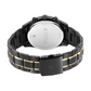 Titan Black and Gold Anthracite Dial Analog Stainless Steel Strap watch for Men 1805KM03