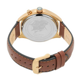 Titan Maritime Green Dial Quartz Multifunction Leather Strap watch for Men 1829QL01