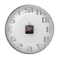 Metallic Wall Clock - Moulded Dial with solid numbers - W0008MA01