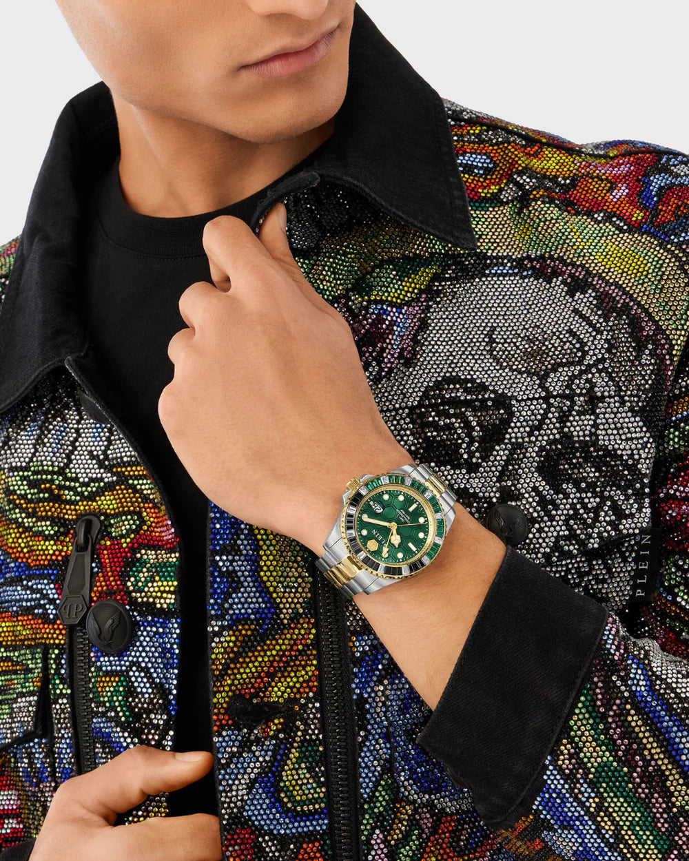 PHILIPP PLEIN  Pza-Gmt-I Challenger Bagu Analog Watch for Men PWPZA0224