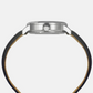 Timex E Class Male Silver Analog Leather Watch TWEG23500