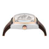 Timex Automatic Silver Tonneau Dial Croco Strap Men's Watch - TWEG25901