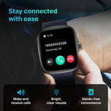 Timex iConnect Calling Ace 1.83"(4.64 cm) Display with Functional Crown and BT Calling Smartwatch For Unisex - TWIXW1103T