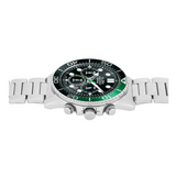 ALBA Midnight Black Dial with Black+Green Bezel Chronograph AT3J39X1