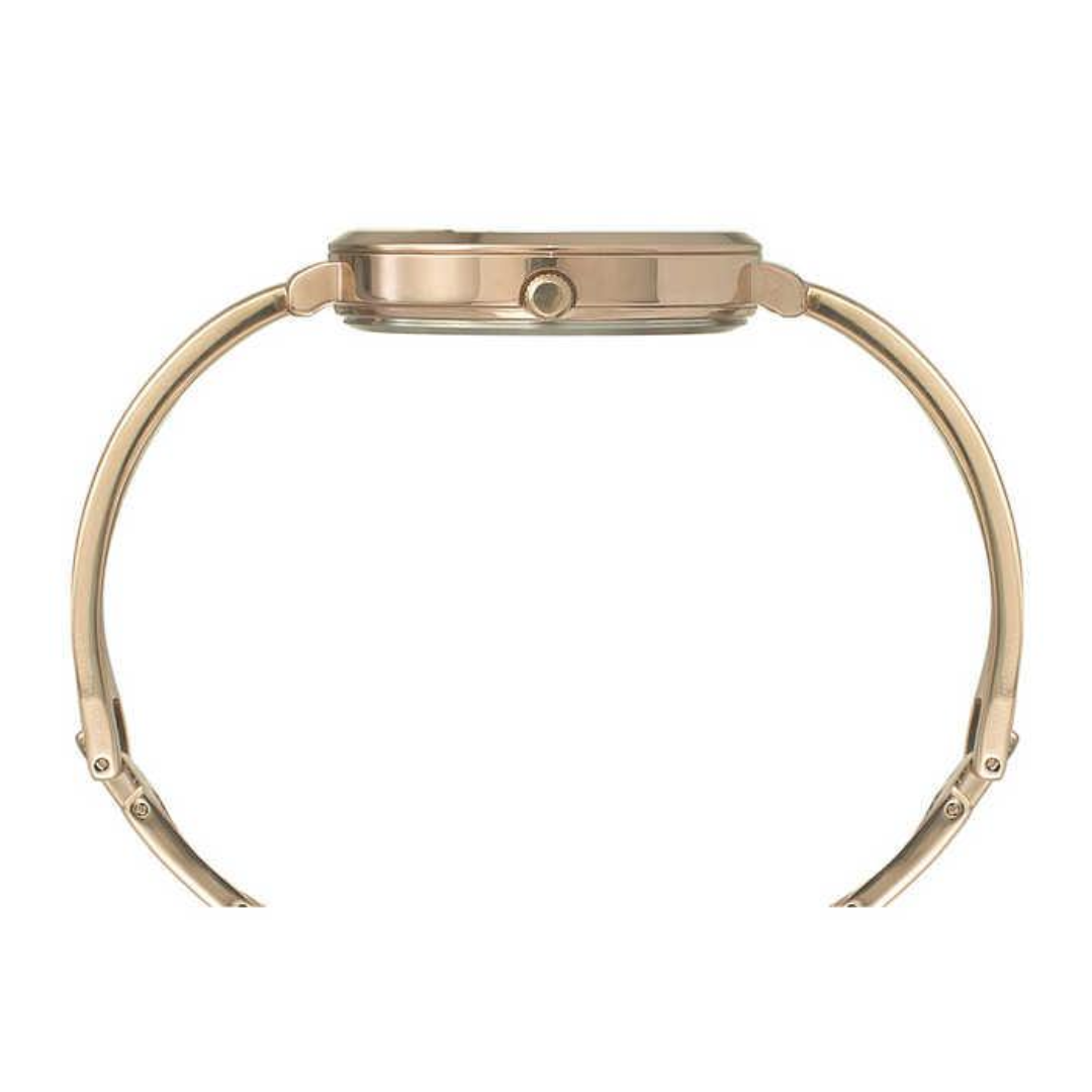 Timex Fashion Women's Silver Dial Round Case 3 Hands Function Watch -TWEL12817