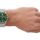 Emporio Armani - Male Green Analog Stainless Steel Watch AR11578