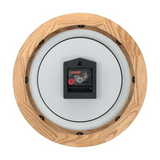 Wooden Brown Wall Clock with Glass Dial - 31.8 cm x 31.8 cm (Medium) W0034WA01 - KRISHNA WATCH COMPANY