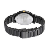 Sonata Beyond Gold Black Dial Metal Strap Watch 77108KM01