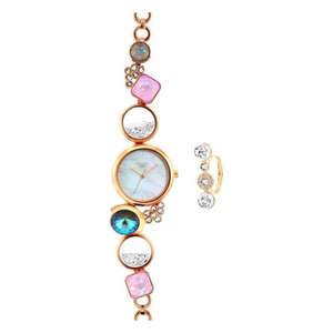 Titan Raga Moments Women Watch With Metal Strap - 95128WM01F - KRISHNA WATCH COMPANY