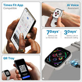 Timex iConnect Arc 2.01 inches (5.1 cm) Display with BT Calling Smartwatch For Unisex - TWIXW1402T - KRISHNA WATCH COMPANY