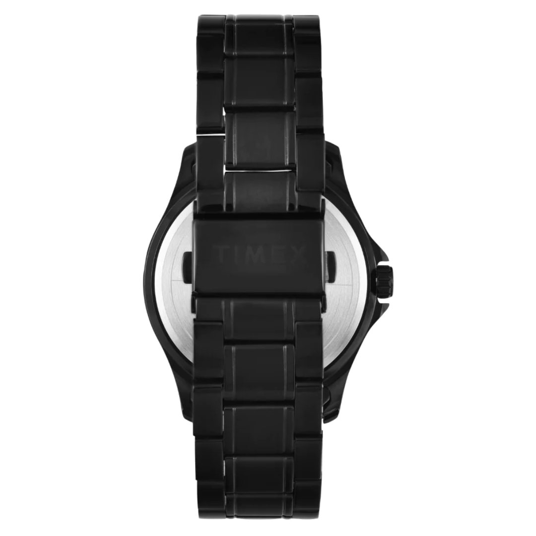 Timex Men Black Round Analog Dial Watch- TW000X135