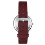 Timex Women Burgundy Round Analog Dial Watch- TW000X245