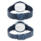 Titan Edge Pair Blue Dial Analog Stainless Steel Strap watch for Couple 18432655QM01